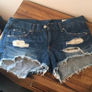 Rag and bone cut off shorts